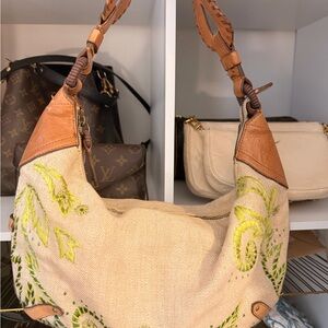 Vintage Cole Haan Embroidered Bag